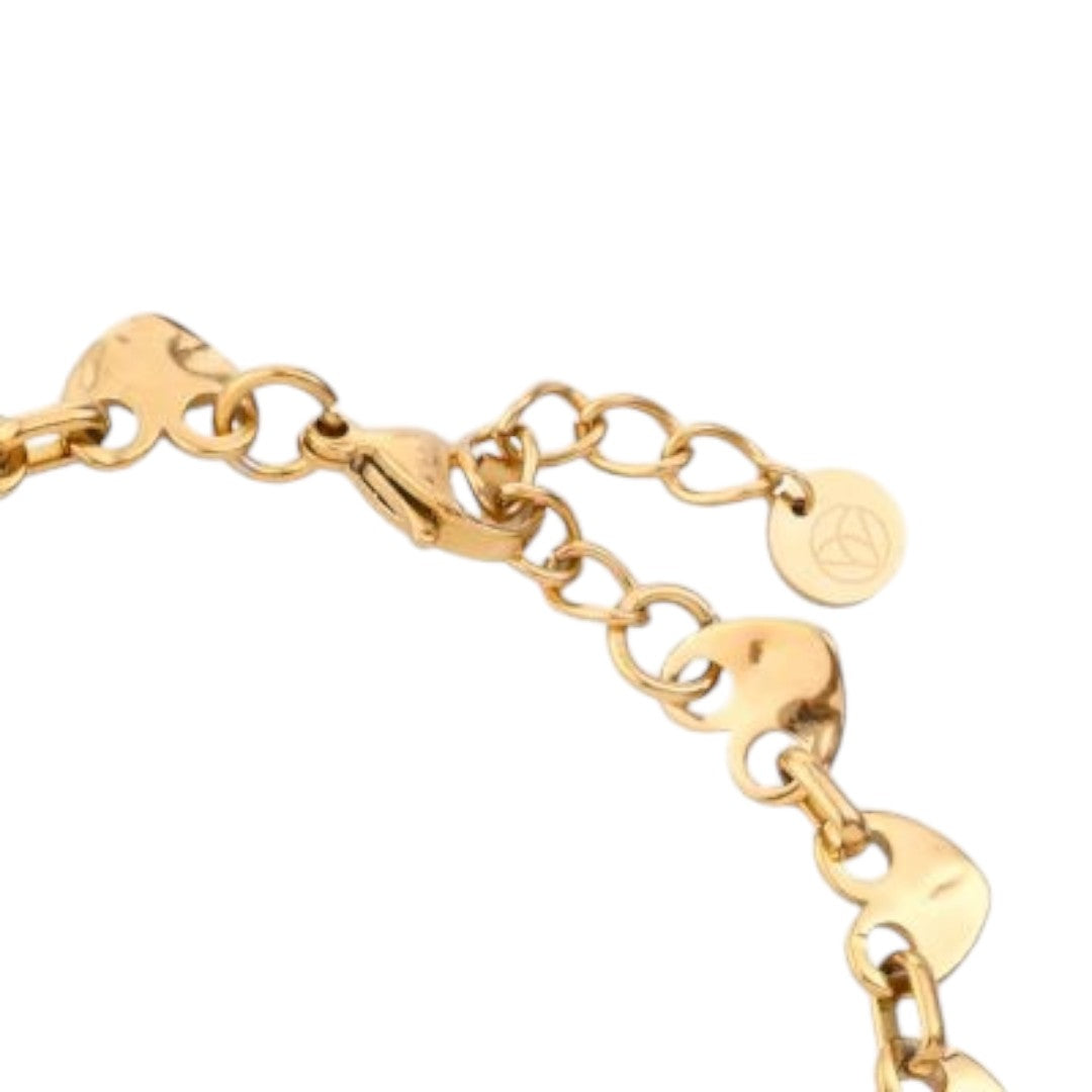 ARMBÅND MED HJERTER GULD