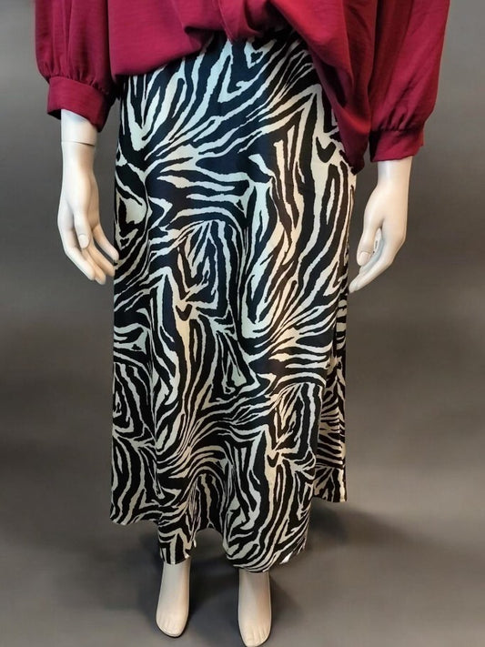 Nederdel i zebra print