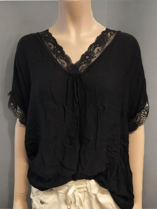 Sandie bluse, sort