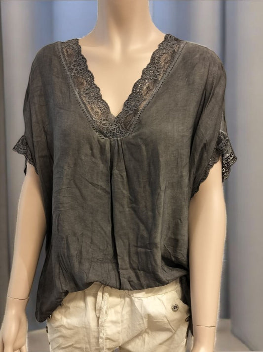 Sandie bluse, grå