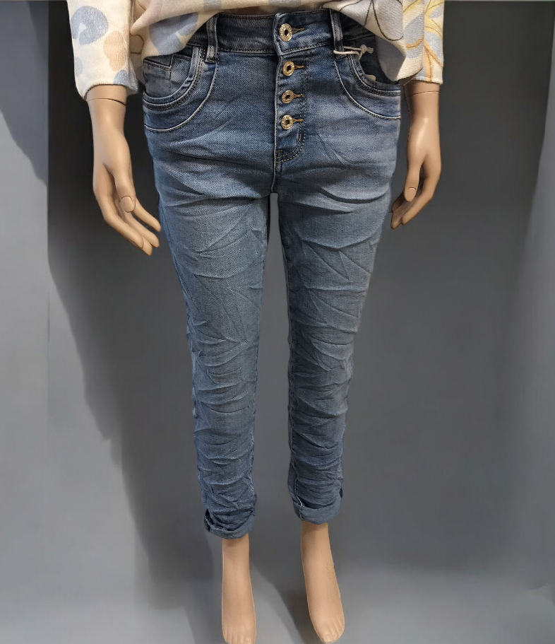 Karostar jeans, lys denim 2764